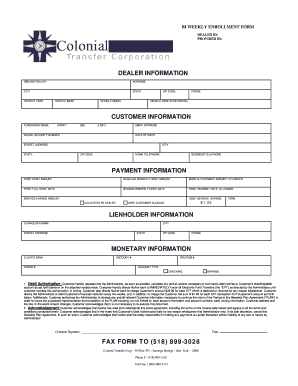 Biweekly Payment Enrollment Form