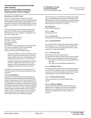 Housing Assistance Payments Contract
