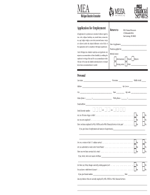 Employment Application Form
