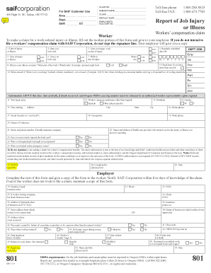 Oregon Workers' Compensation Claim Form