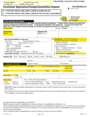 UnitedHealthcare Enrollment Application Form