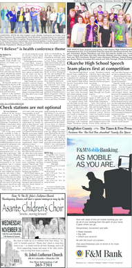 Kingfisher Times & Free Press Classified Ad Form