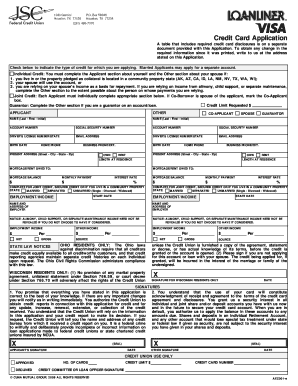Credit Card Application Form