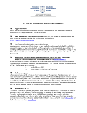CFPC Membership Application Form