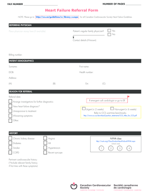Heart Failure Referral Form