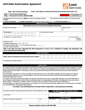 ACH Debit Authorization Agreement