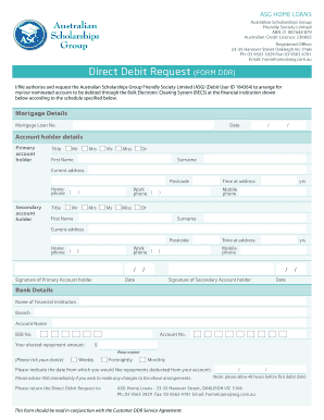 asg direct debit