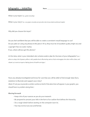 Infographic Initial Plan Form