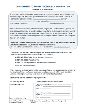 Contractor Non-Disclosure Agreement