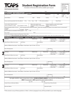 Student Registration Form