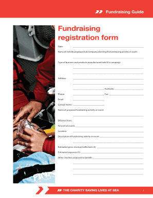 Fundraising Registration Form