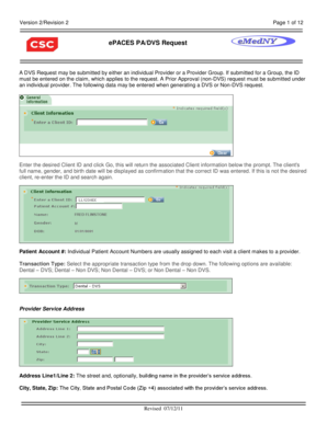 ePACES PA/DVS Request Form