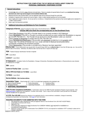 NY Medicaid Enrollment Form