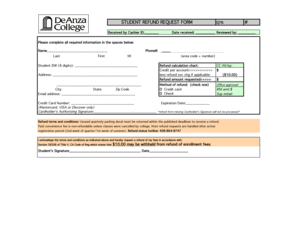 Student Refund Request Form