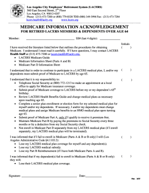 Medicare Information Acknowledgement