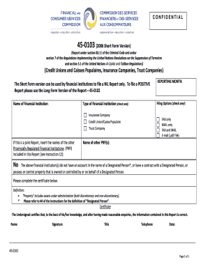 Canada Terrorism Financing Report Short Form