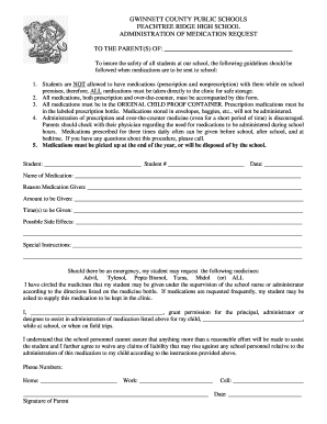 Administration of Medication Request