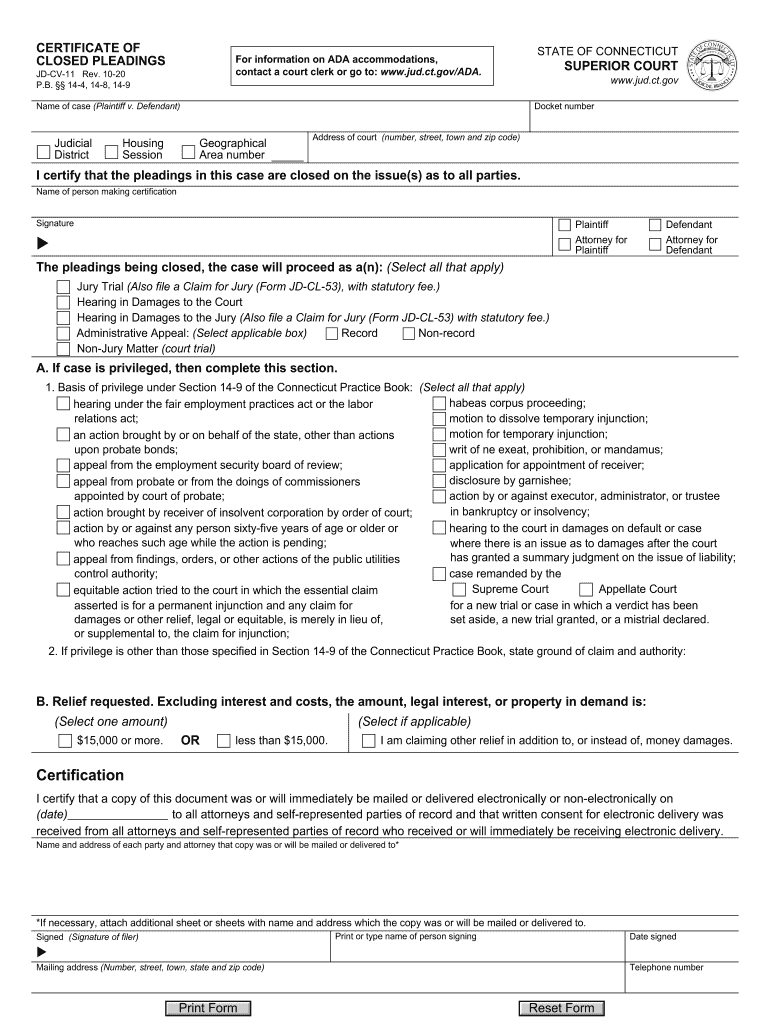 closed pleadings Preview on Page 1