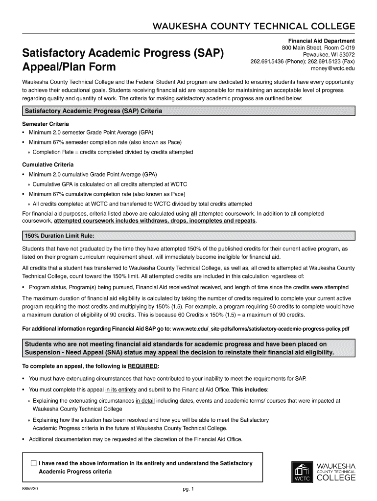 Appeal/Plan Form Preview on Page 1