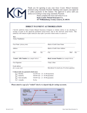 Claim CenterKane County Mutual Insurance Company
