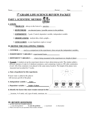 7th grade life science worksheets pdf fill online printable fillable blank pdffiller