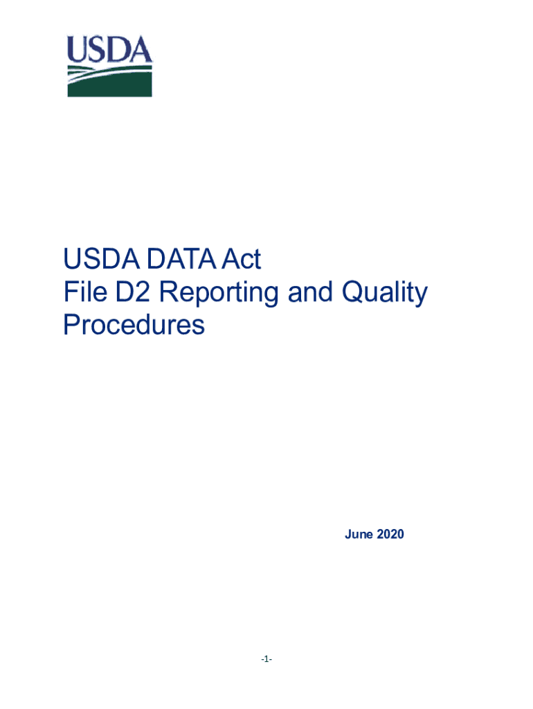 Fillable Online nfc usda File D2 - File Submission Procedures. Agency ...