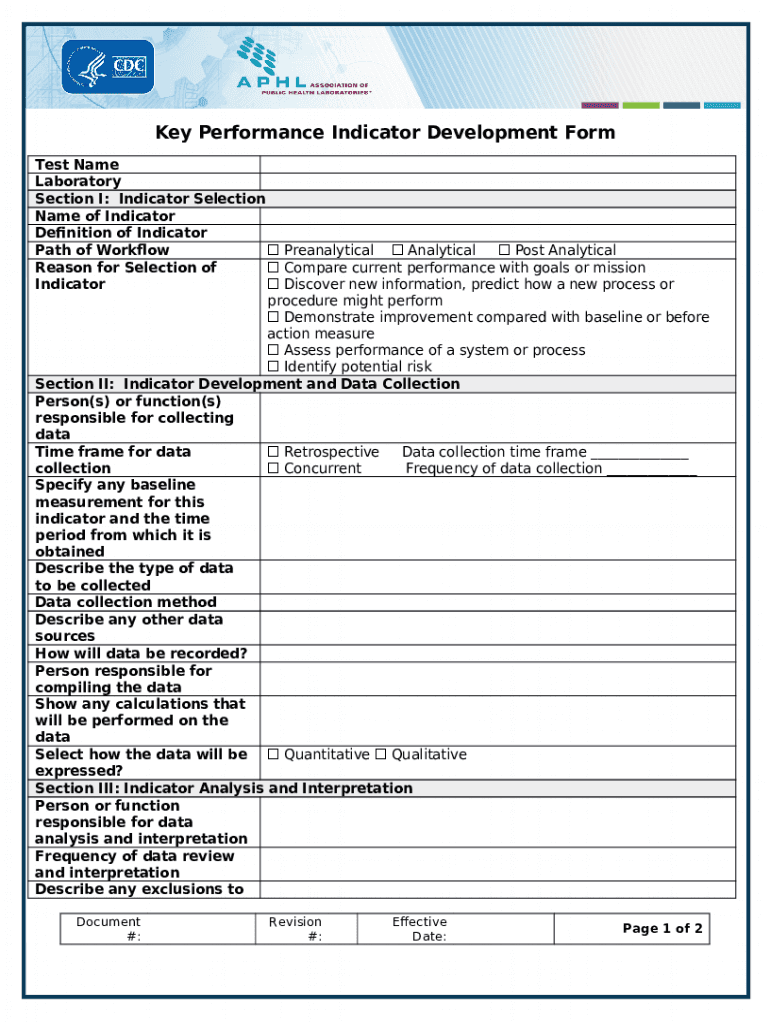 Key Perance Indicator Development Doc Template | pdfFiller