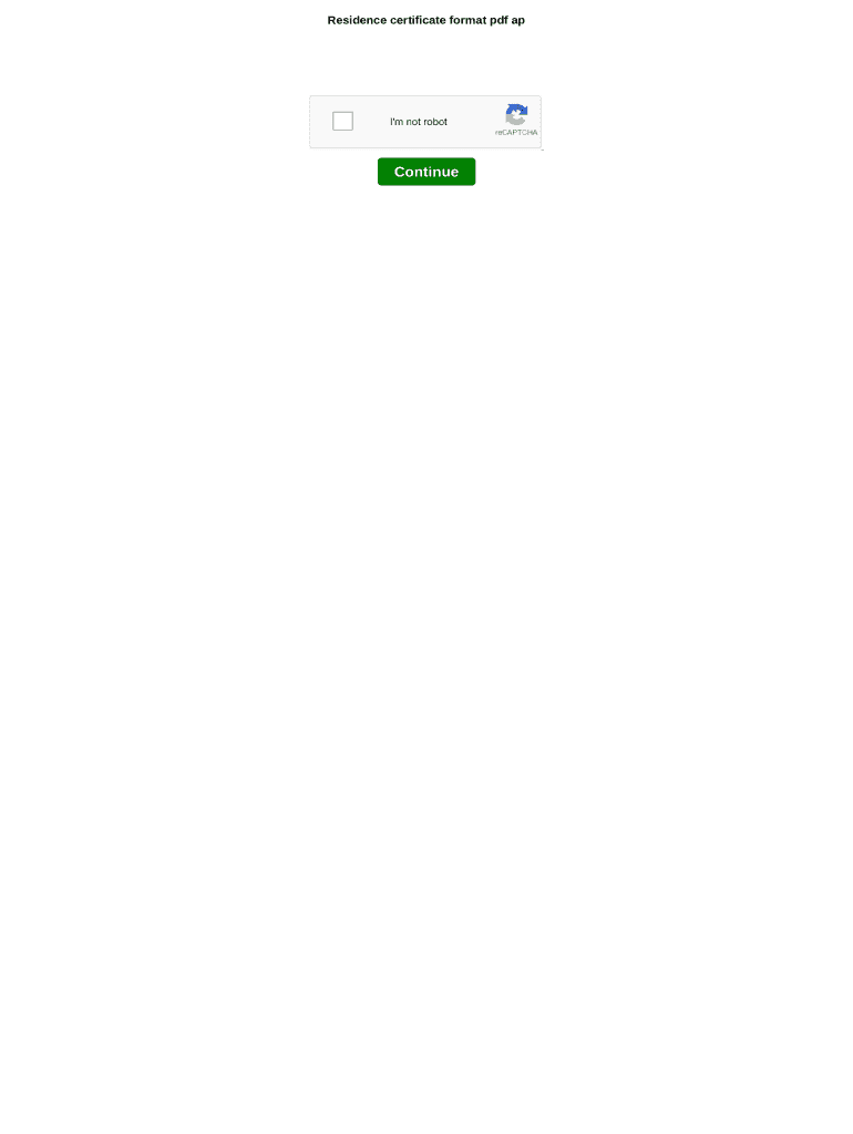 Residence Certificate Pdf Andhra Pradesh Fill Online Printable Residence Certificate Pdf Andhra Pradesh Fill Online Printable