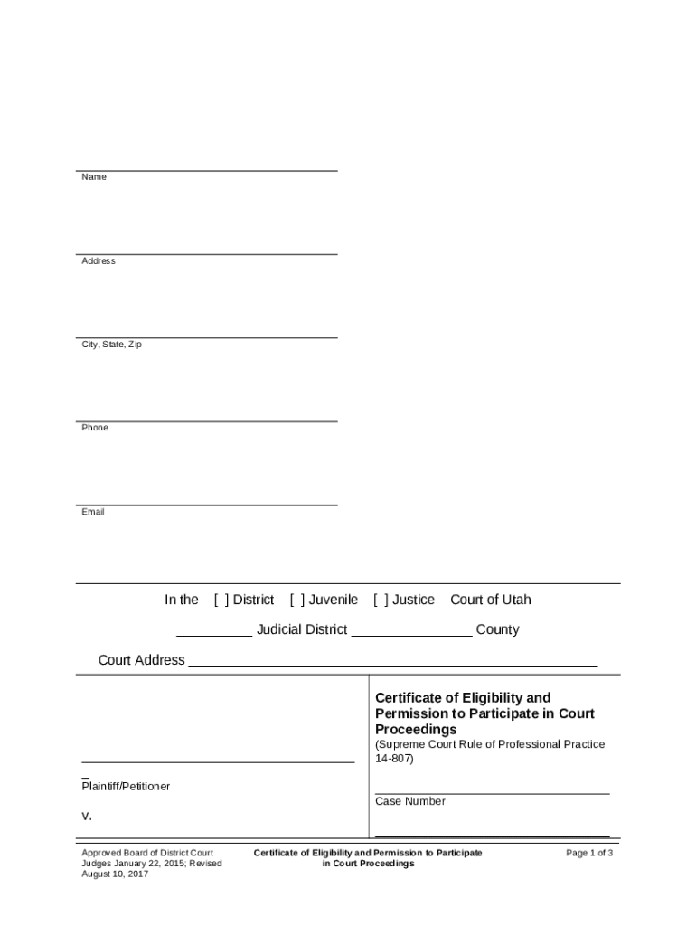 Second District Juvenile Court - Utah Courts Doc Template | pdfFiller