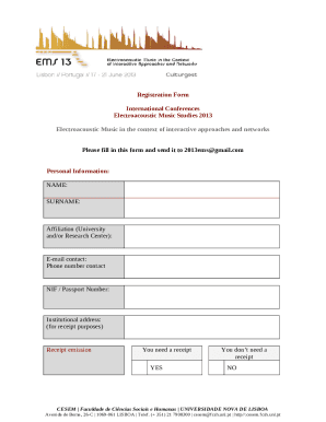 Registration Form - Electroacoustic Music Studies Network