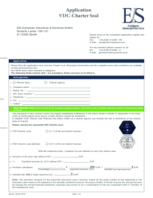 VDC Chartersiegel (english)