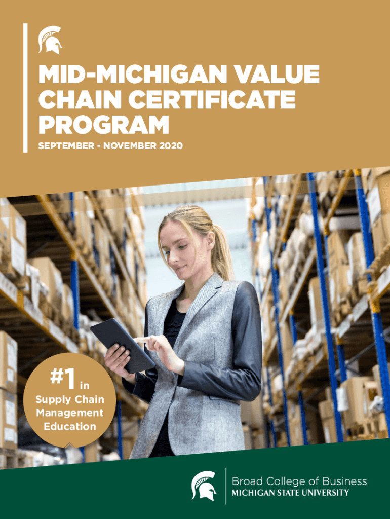 Fillable Online execed broad msu SUPPLY CHAIN MANAGEMENT MID-MICHIGAN