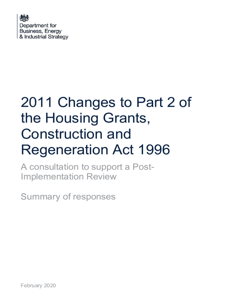 Fillable Online 2011 Changes to Part 2 of the Housing Grants