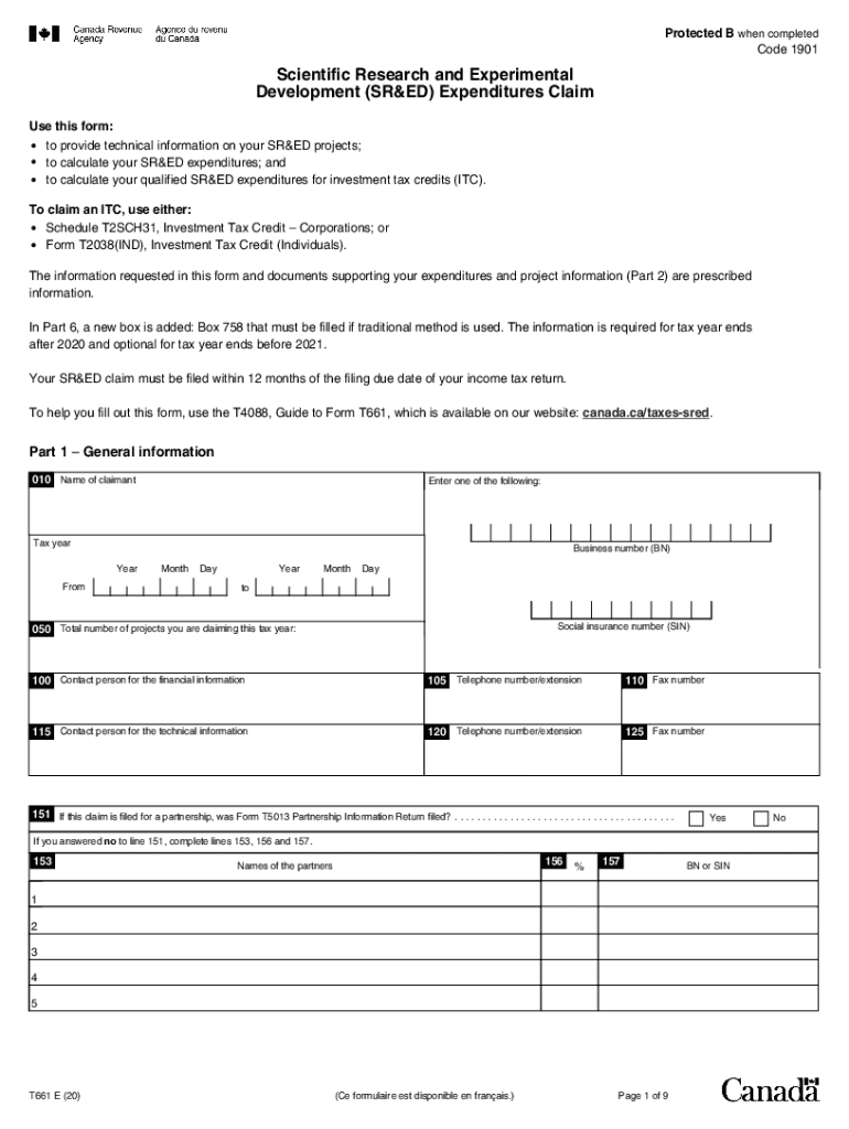 Canada T661 2020 2022 Fill And Sign Printable Template Online US