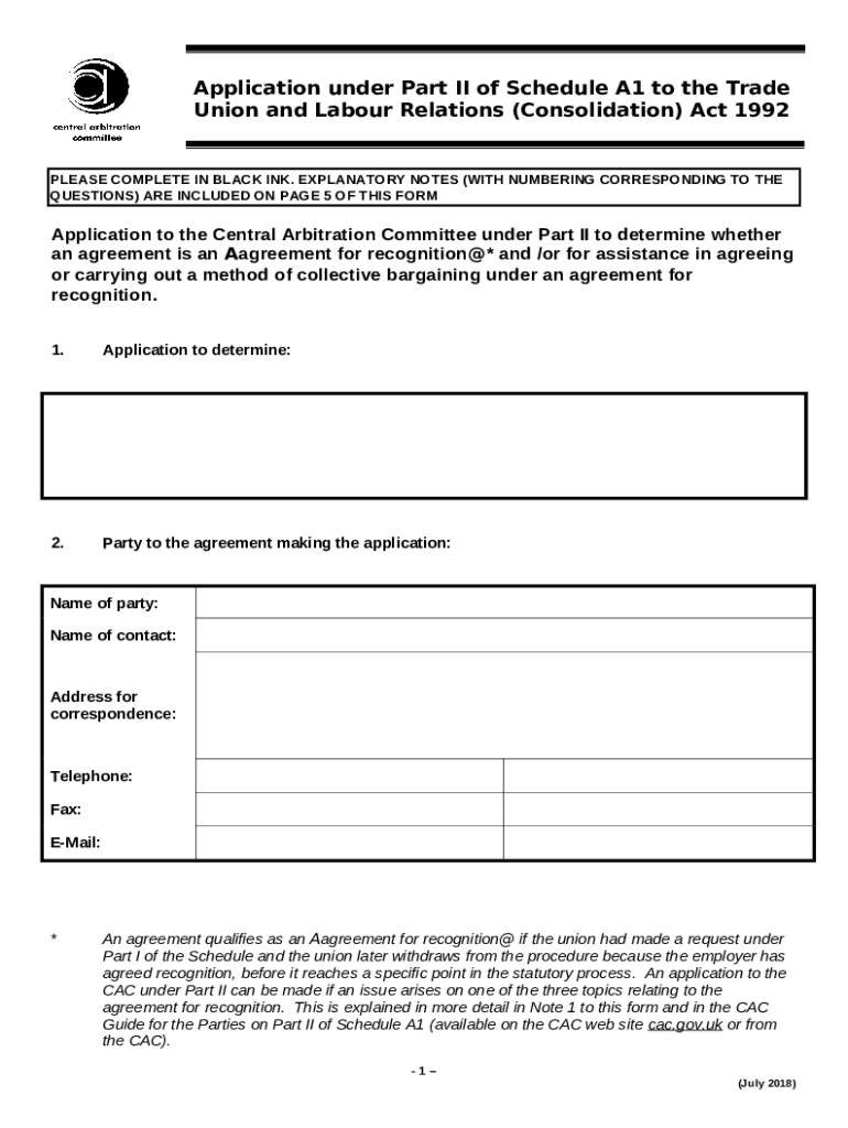 Trade union recognition: make an application - GOV.UK Doc Template Throughout trade union recognition agreement template