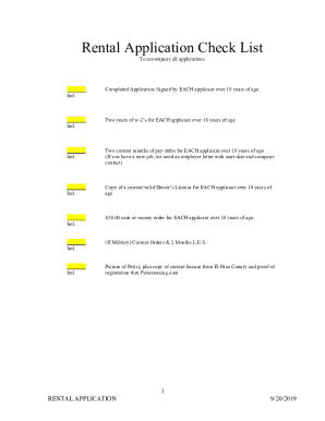 Fillable Online Rental Application Check List - irp-cdn.multiscreensite ...