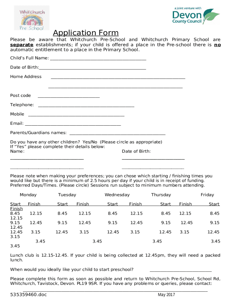 Form preview