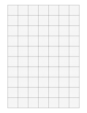 Multi-Width 1 inch major lines with twelfth inch minor lines Graph Paper