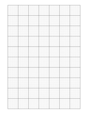 Multi-Width 1 inch major lines with tenth inch minor lines Graph Paper