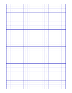 Multi Color Inch Quadrants - Blue Graph Paper