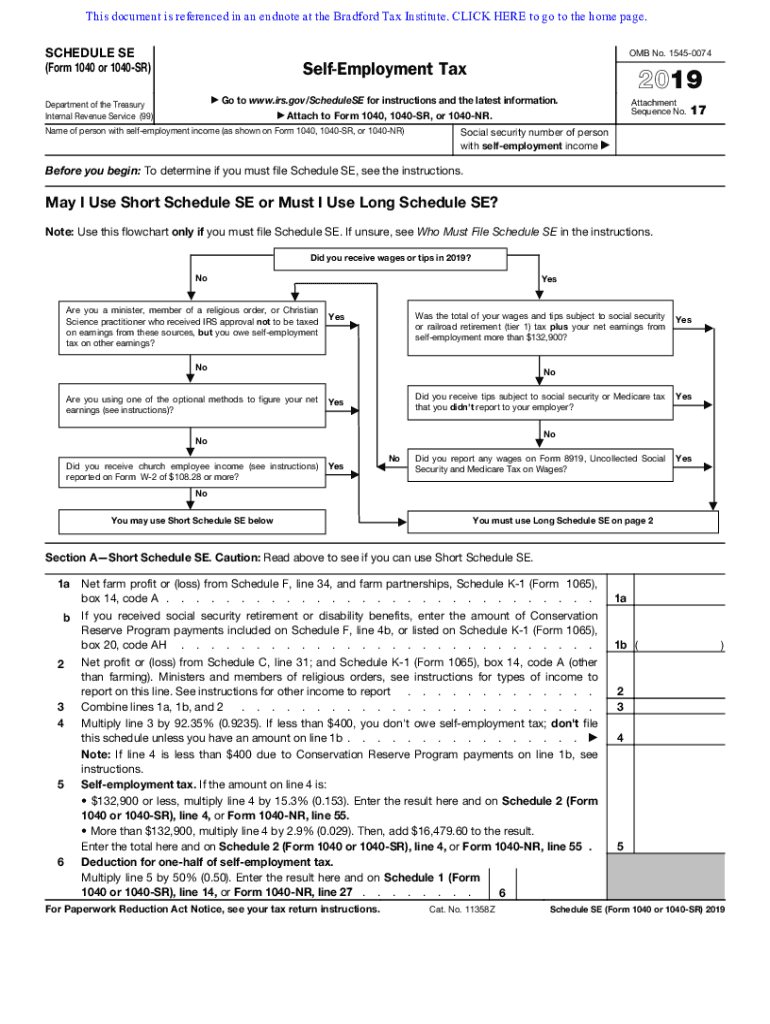 printable self employment tax form