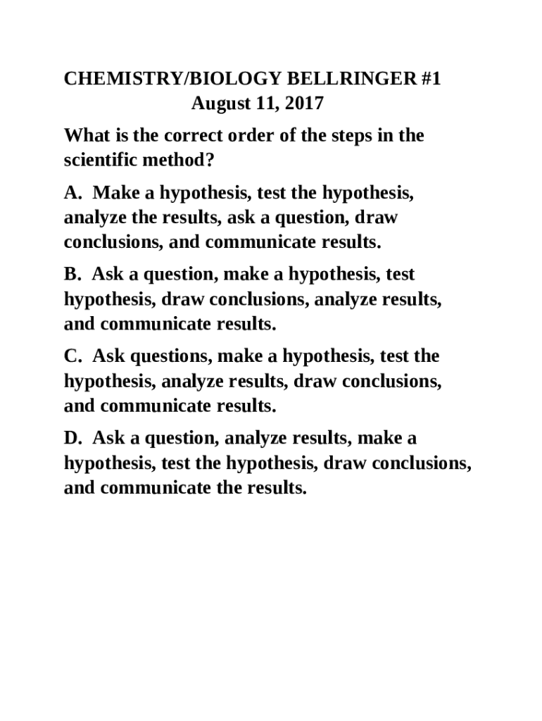 Biology Test The Chemistry of Life Flashcards Doc Template