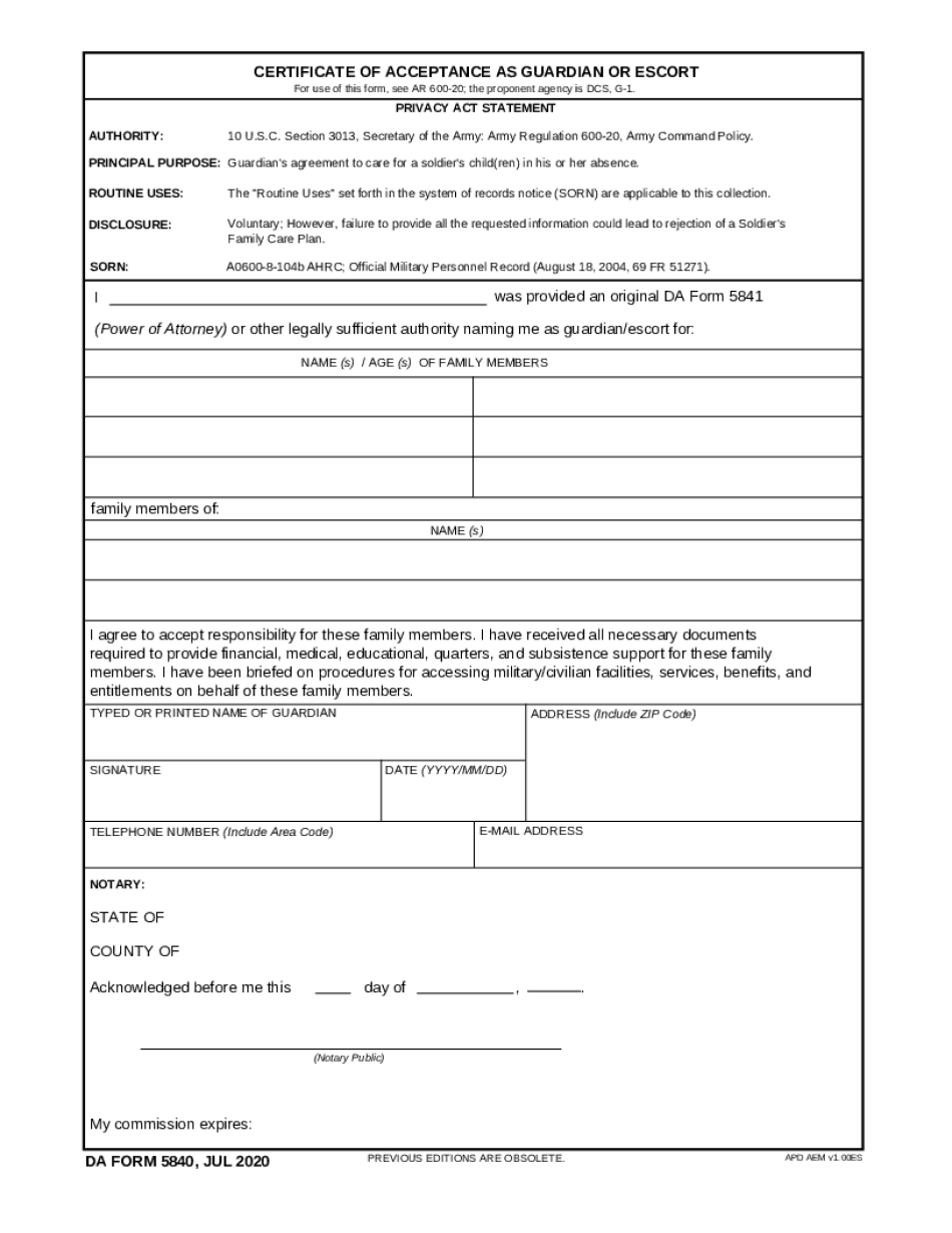 Letter Of Instruction Family Care Plan - Printable Blank PDF Online