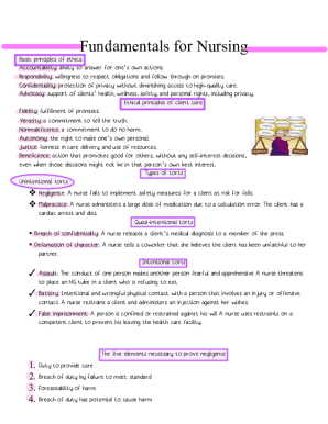 Fundamentals Of Nursing Study Guide Pdf - Fill Online, Printable ...