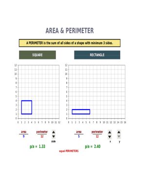 Area and Perimeter Template