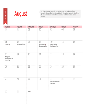 Academic Calendar