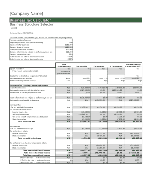 corporate tax calculator