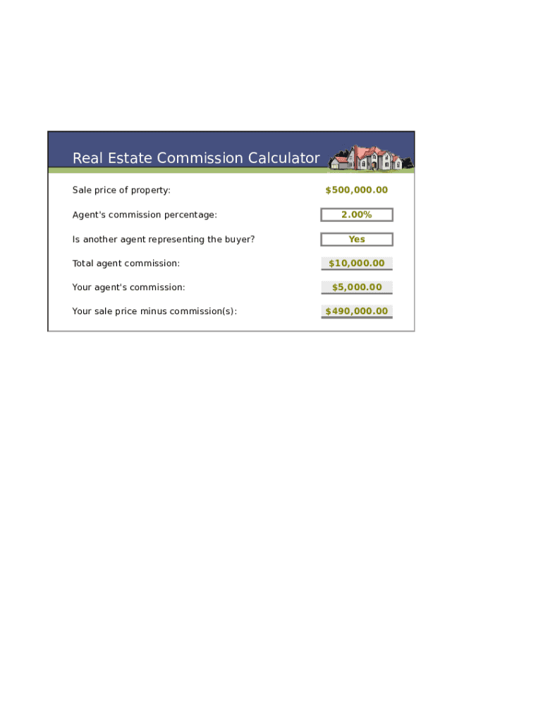 Real Estate Commission Fill Online, Printable, Fillable, Blank