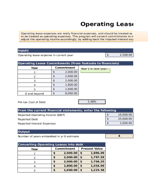 Operating Lease Converter