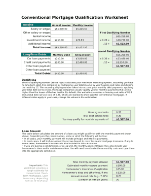 Conventional Mortgage Qualification